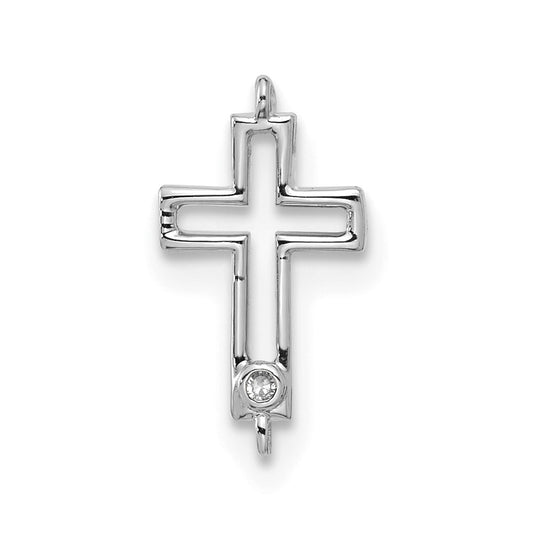 Stella & Dot 10kw Diamond Cross Charm Element