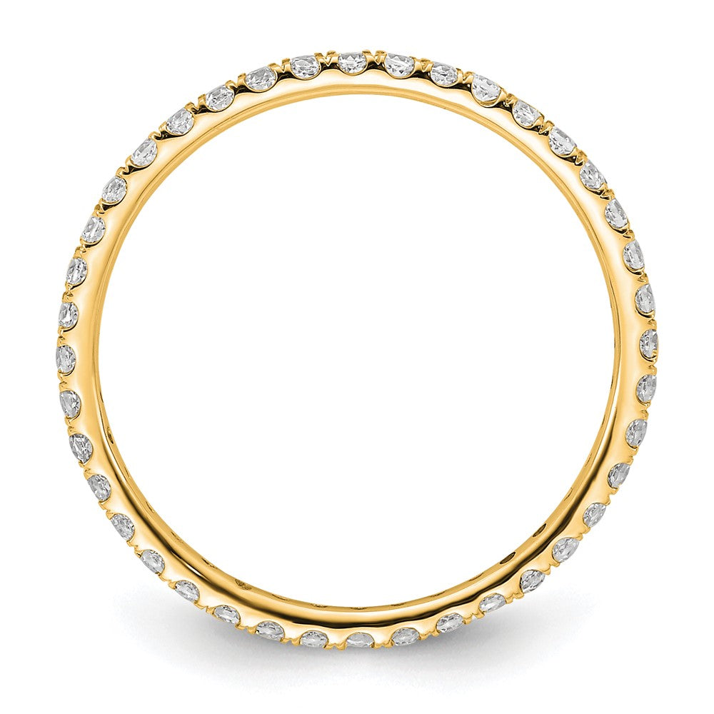 True Origin 14k 1/2 carat Lab Grown Diamond VS  D E F  Size 8 Eternity Band