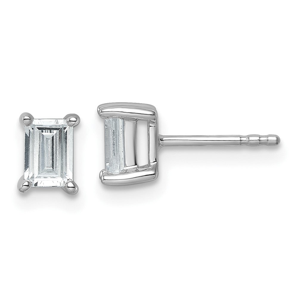 14kw 5.45x3.8mm Emerald Earring Mounting