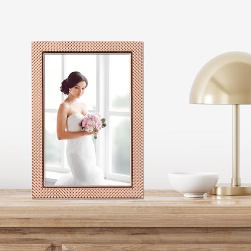 Lawrence Frames 4"W x 6"H Fawn Pin Dot Pattern Copper Picture Frame (702546)