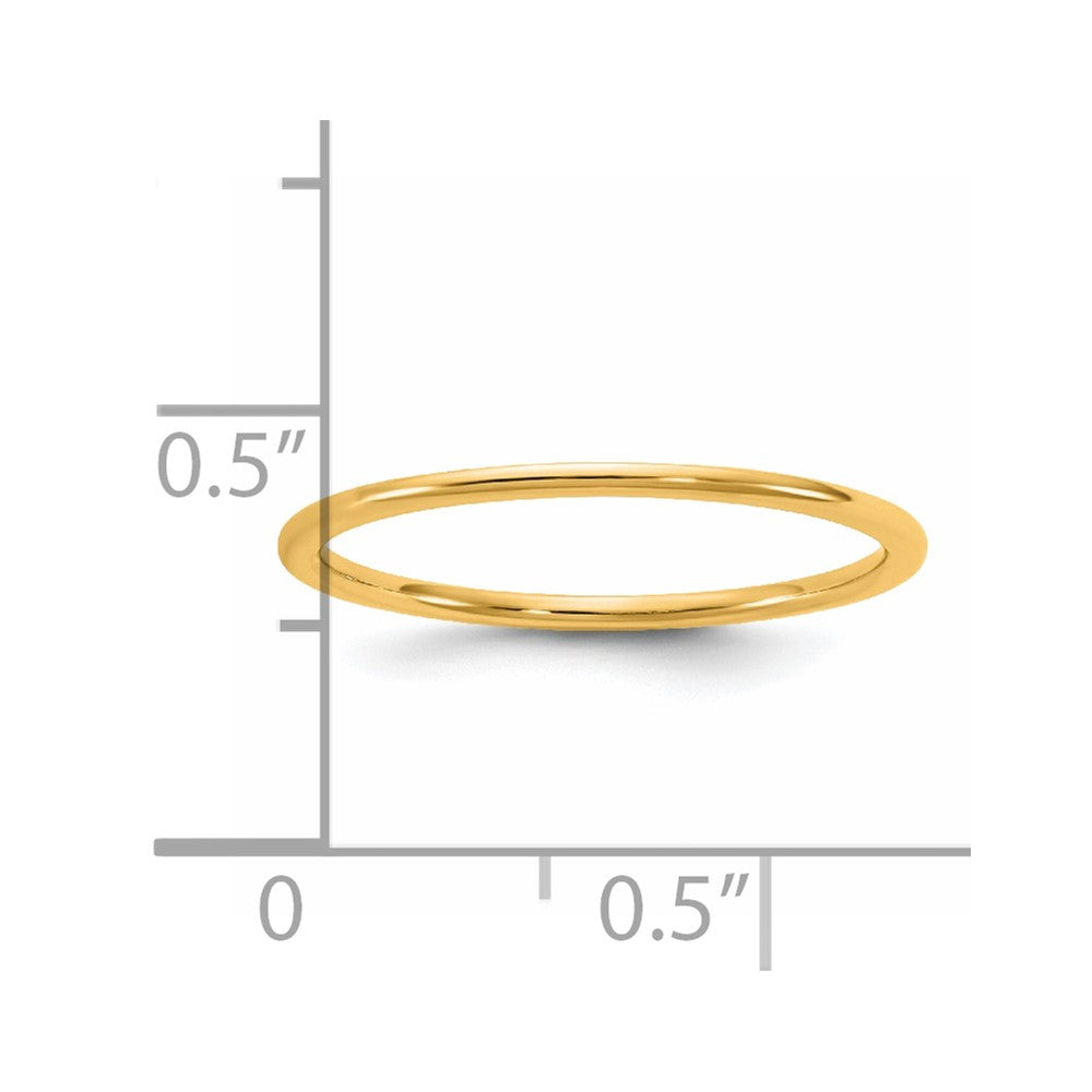 14KY 1mm LTW Comfort Fit Band Size 12