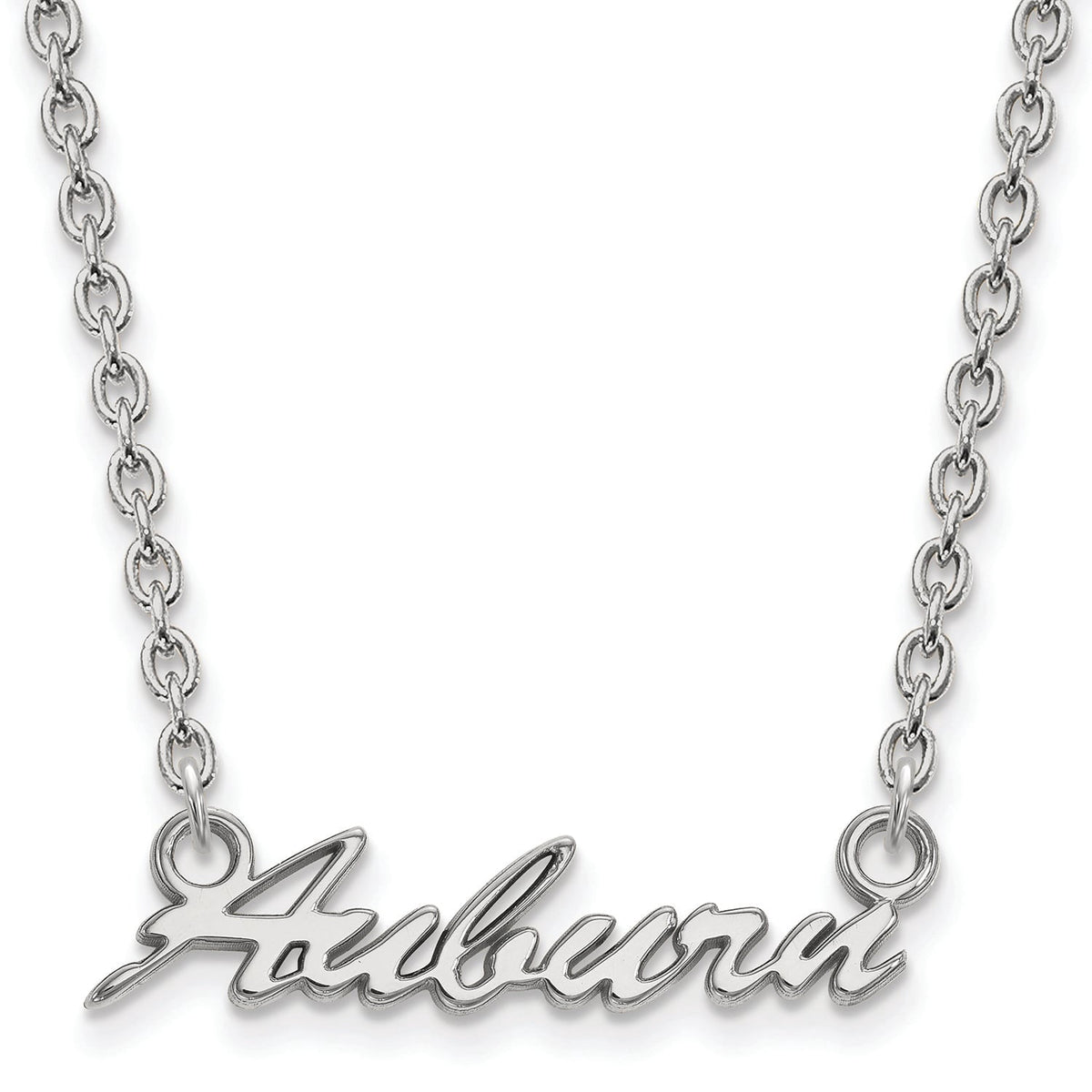 Women's Auburn Tigers Sterling Silver Script Necklace