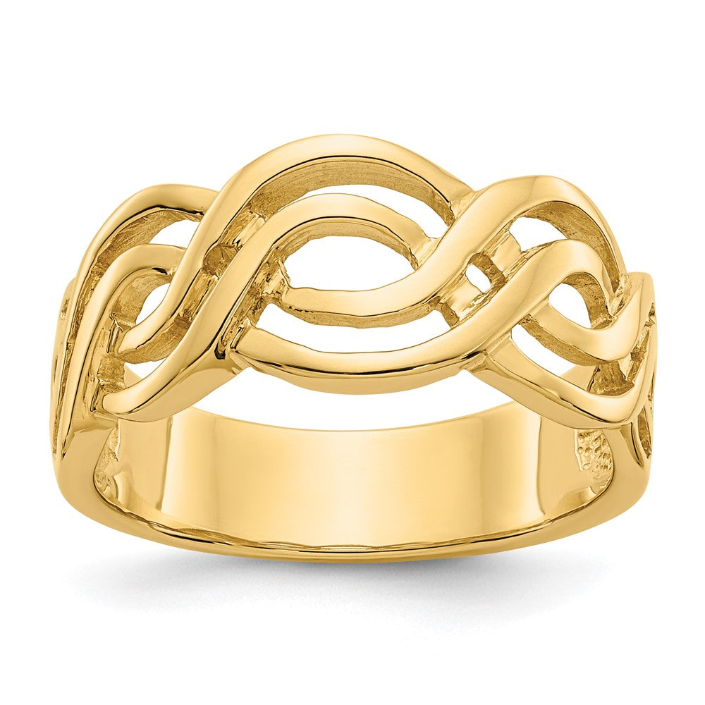 14k Infinity Ring Size 7