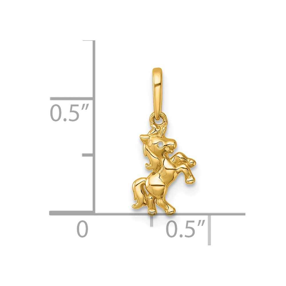 14k Madi K Polished Unicorn Childrens Charm / Pendant