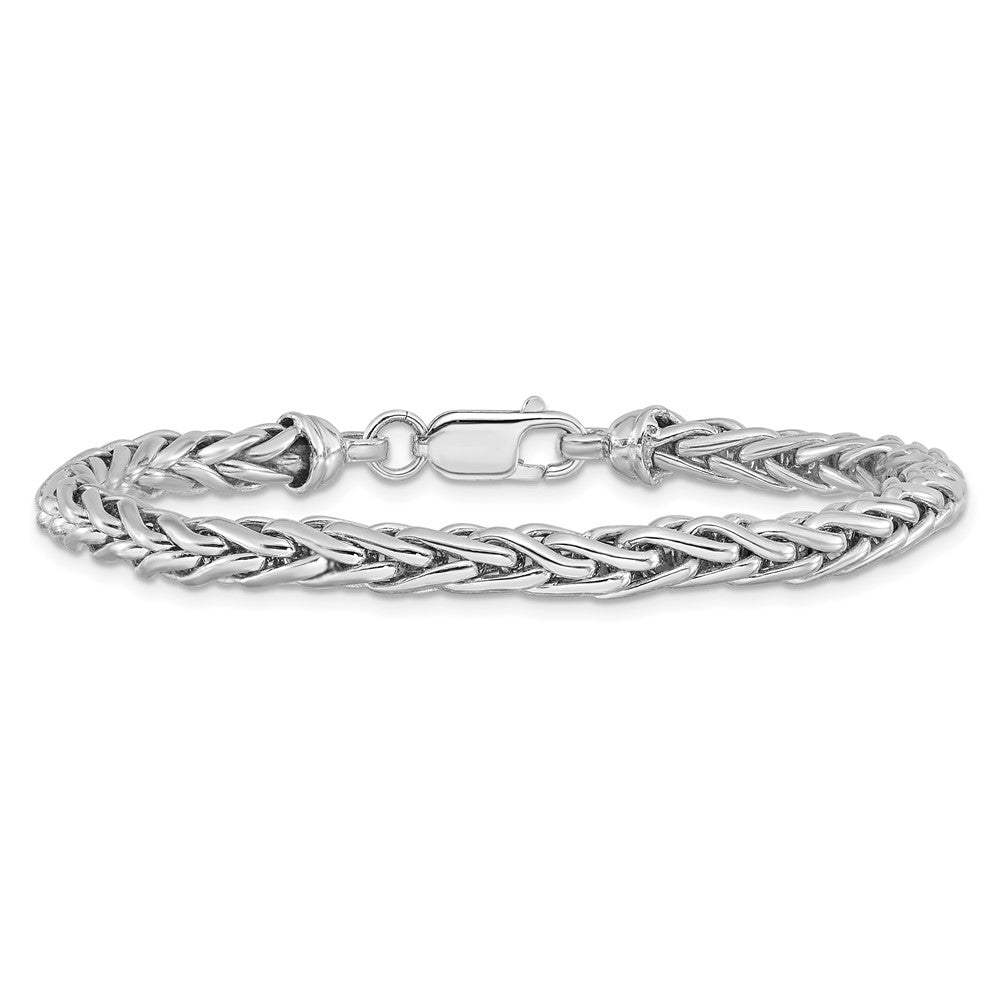 Sterling Silver Rhodium-plated 7.5in. Bracelet 7.5  inches