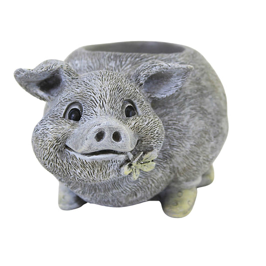 Home & Garden Mini Pig Pudgy Planter Patio Porch Spring Summer Plant 12515 .