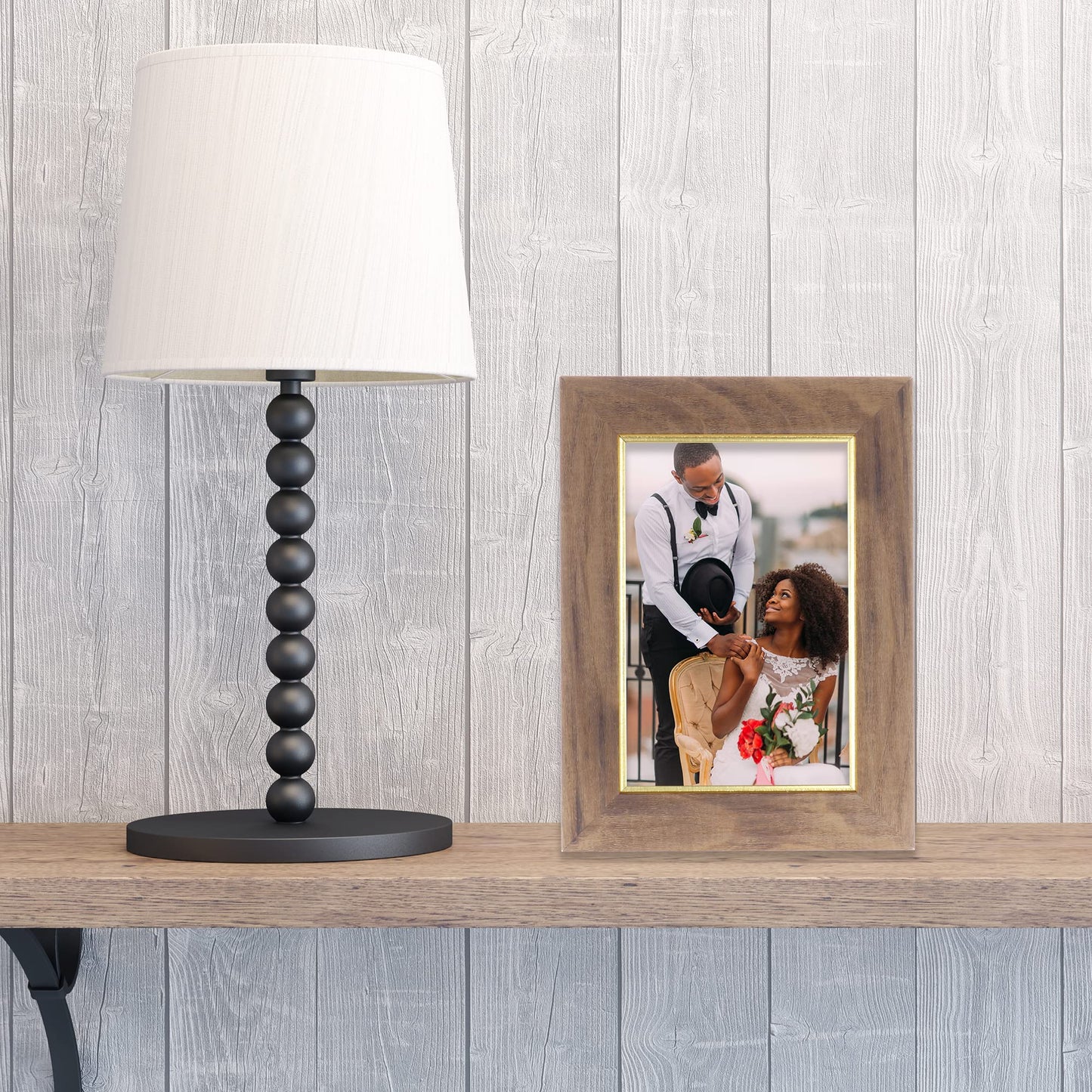 CHESTER Walnut Gold 4x6 frame - 4x6