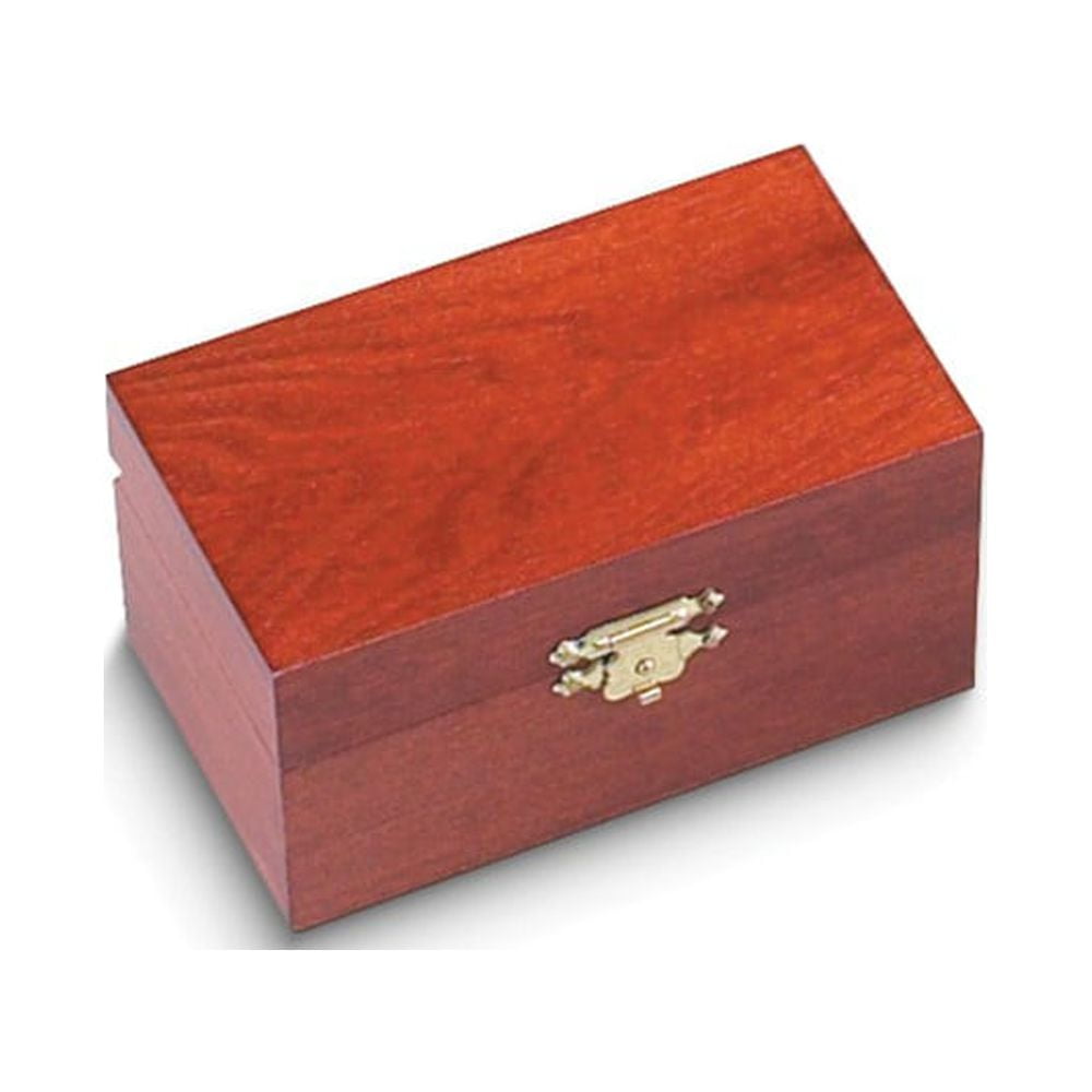 Handcrafted Solid Wood with Maple Finish Small Keepsake Box with Hasp QGM16158
