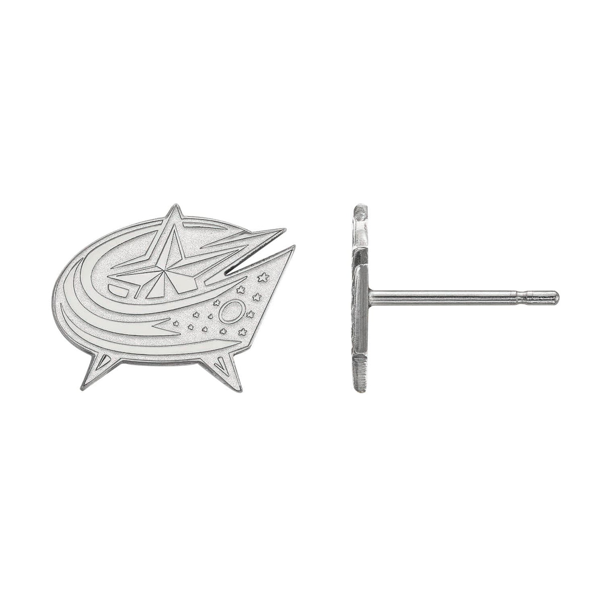 Women's Columbus Blue Jackets Sterling Silver XS Post Earrings