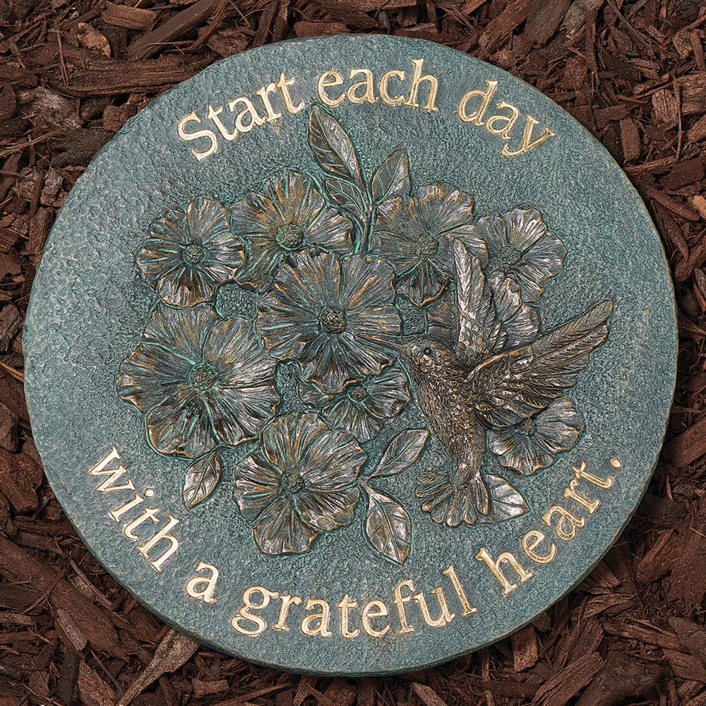 Greatful Bronze Blue 9 inch Stepping Stone