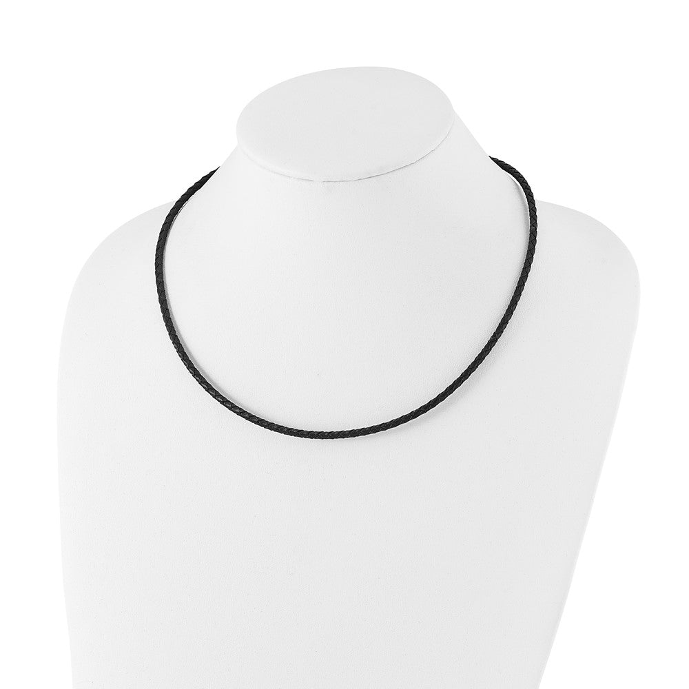 3mm Genuine Leather Weave 20in Necklace