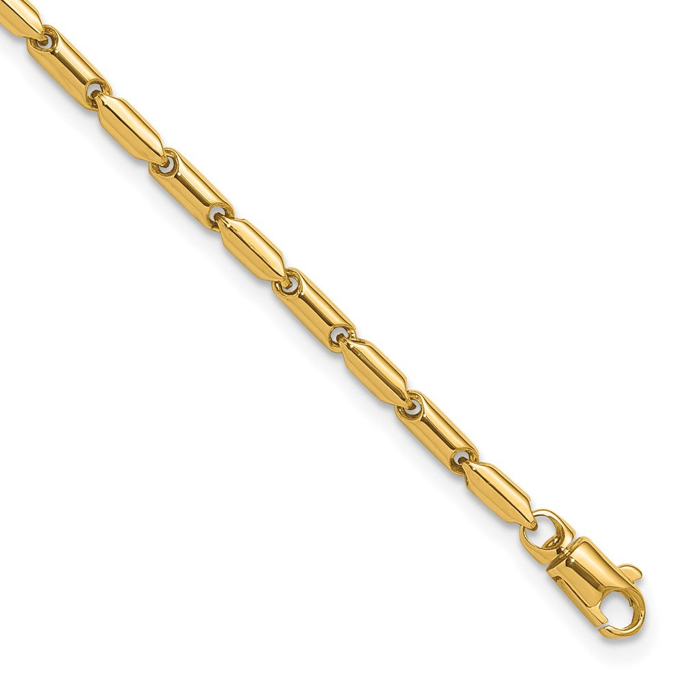 10K Polished Fancy Link Bracelet