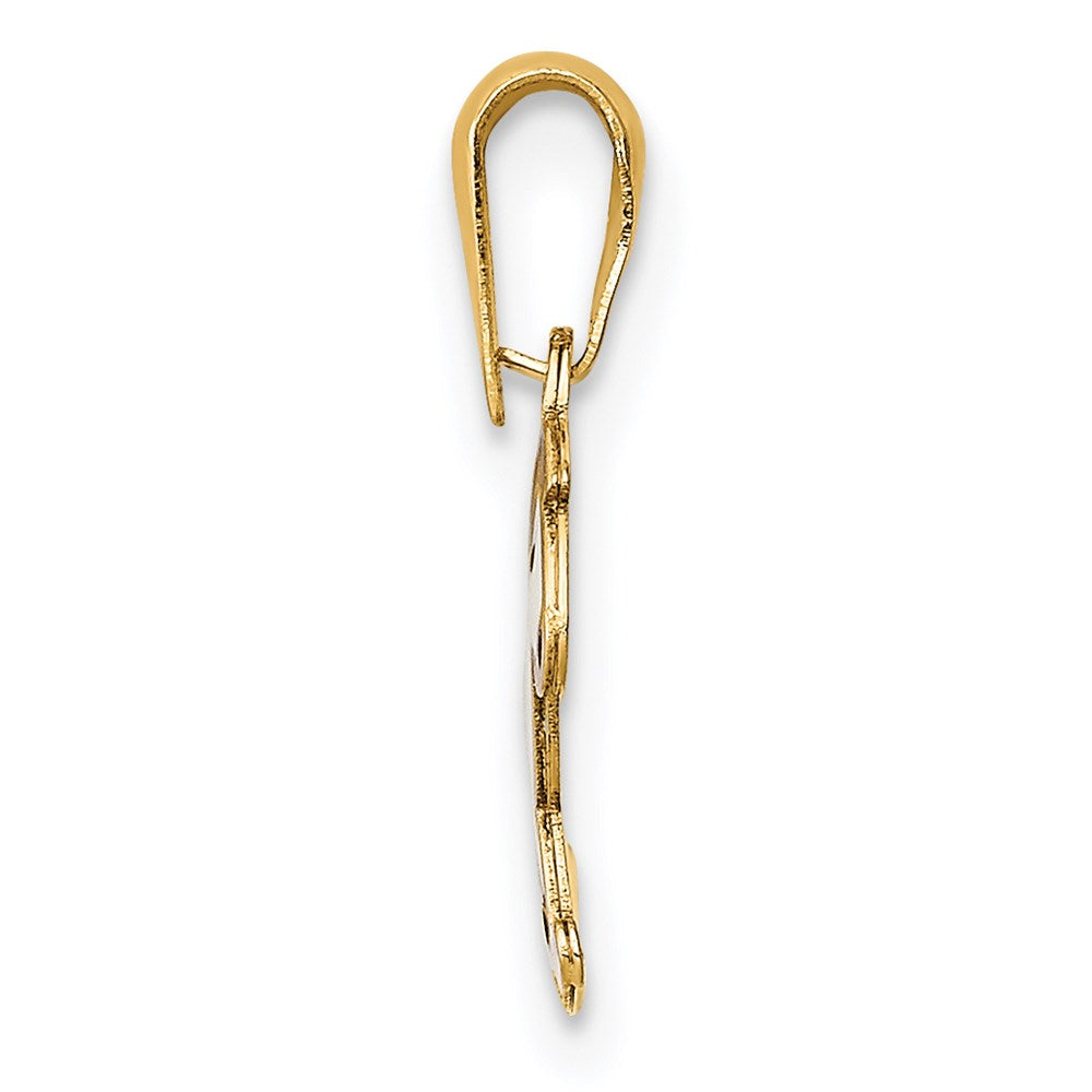 14k Enamel Rocking Horse Pendant