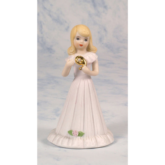 Growing Up Birthday Girls Blonde Age 9 Figurine 5in H