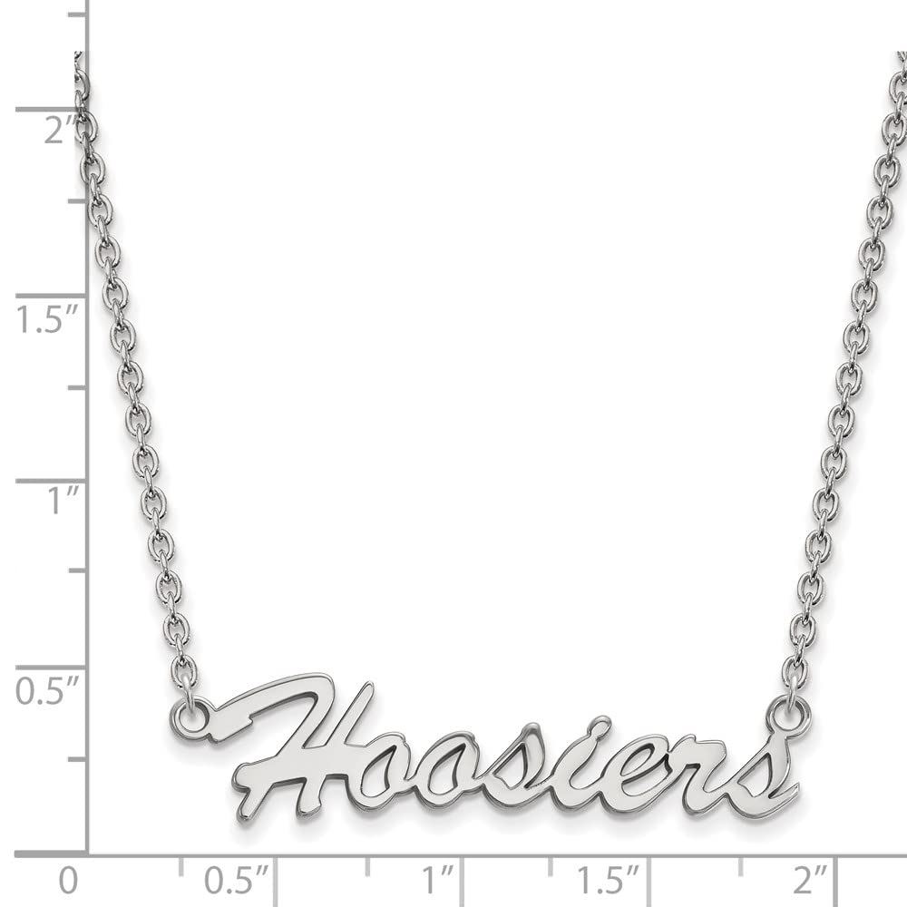 Women's Indiana Hoosiers Sterling Silver Script Necklace