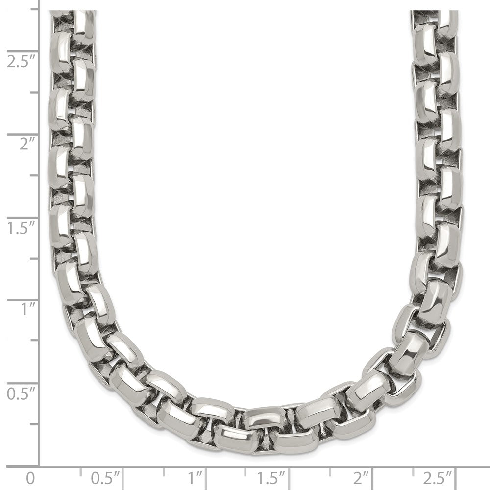 Stainless Steel Polished 24in Fancy Rolo Chain