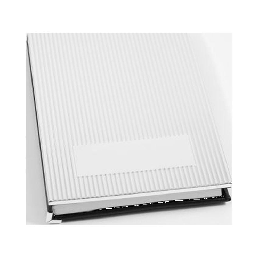 Personal Notebook With Silver Cover & Unlined Paper