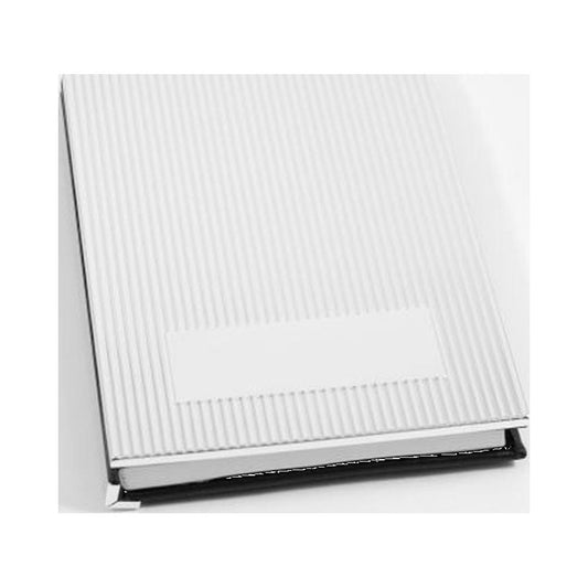 Personal Notebook With Silver Cover & Unlined Paper