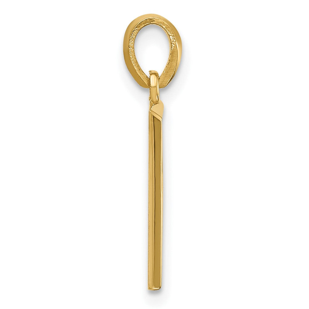 14k Yellow Gold Fancy Letter P