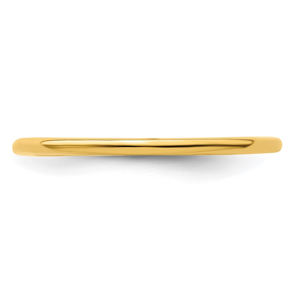 Sterling Silver Stackable Expressions Gold-plated Polished Ring Size -5