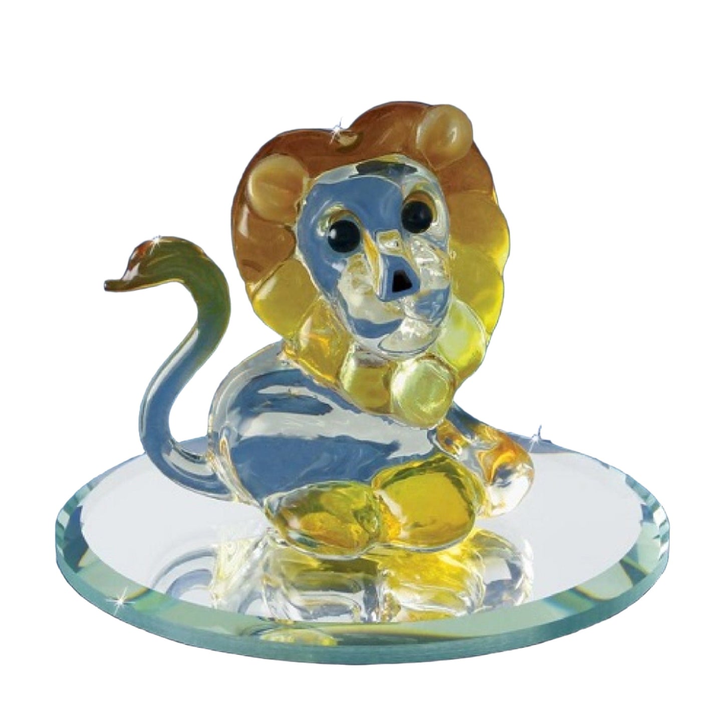 Leo The Lion Handcrafted Glass Figurine QGM19280