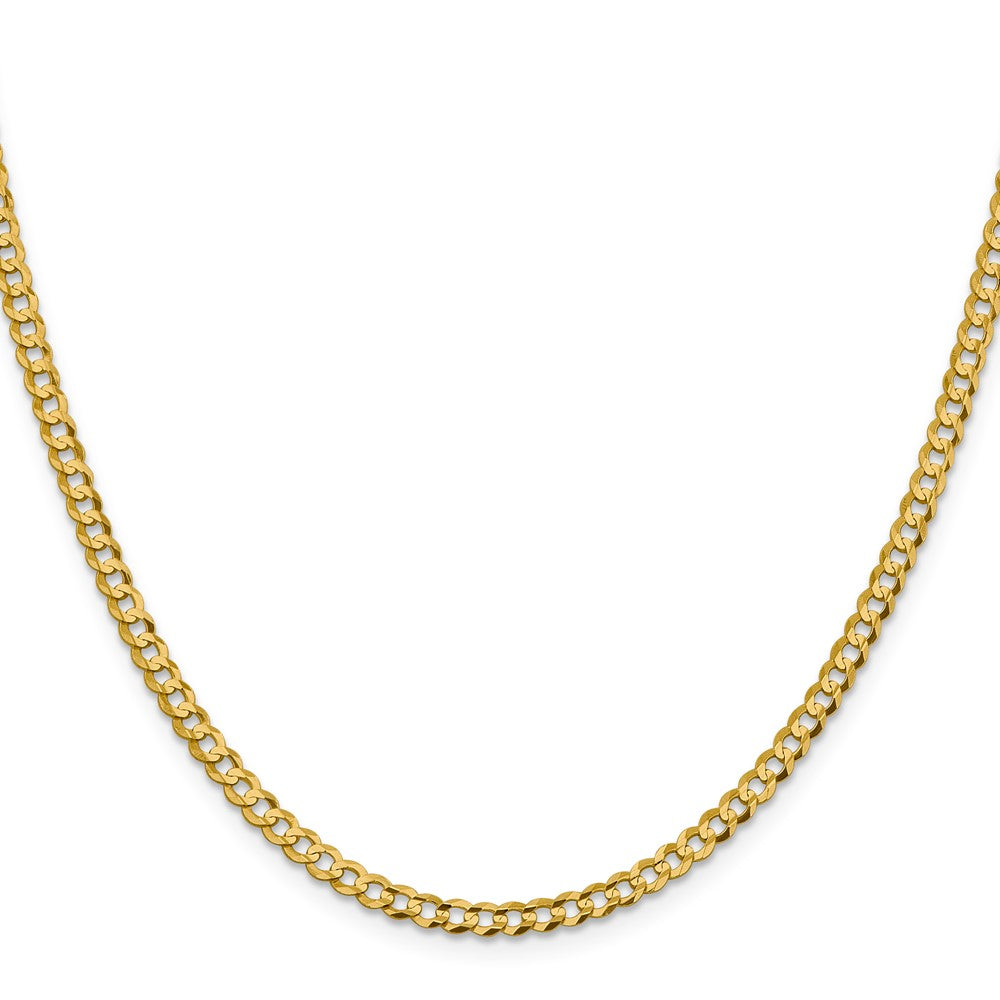 10K 3.7mm Lightweight Flat Cuban Chain