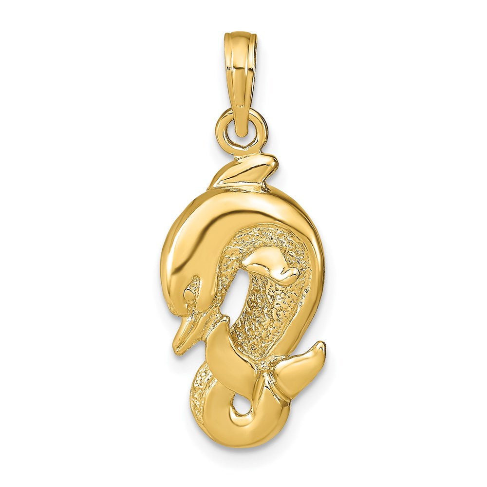 14k Dolphin Pendant