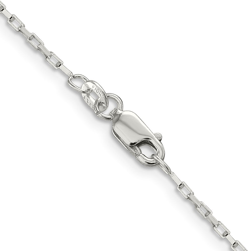 Sterling Silver 1.3mm Elongated Box Chain 18 Inches