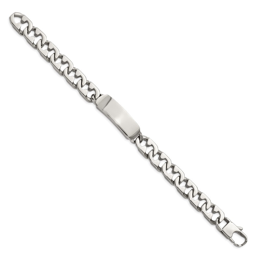 Stainless Steel Polished 8.5in ID Bracelet 8.75 inches