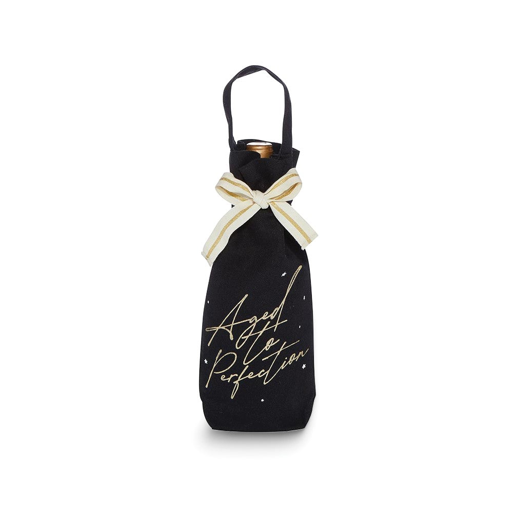 Aged To Perfection Canvas Wine Bag