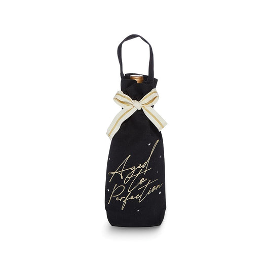 Aged To Perfection Canvas Wine Bag