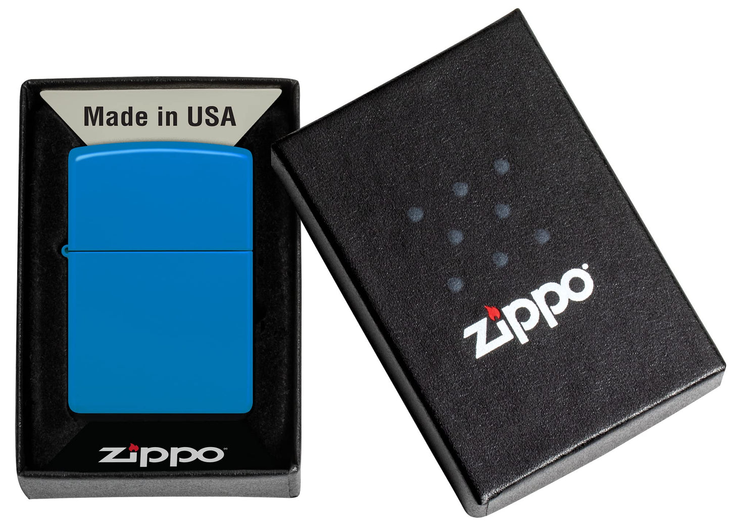 Zippo Sky Blue Matte Classic Pocket Lighter