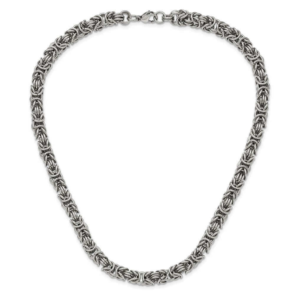 Stainless Steel Polished Fancy Link 18in Necklace
