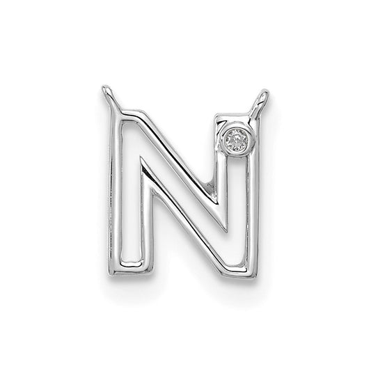 Stella & Dot 10kw Diamond Initial N Charm Element