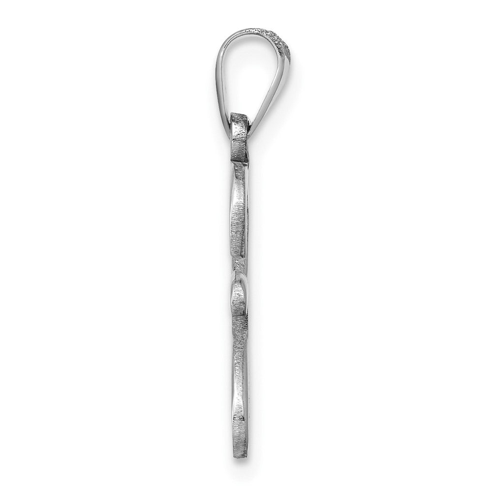 14K White Gold Z SCRIPT INITIAL / HP