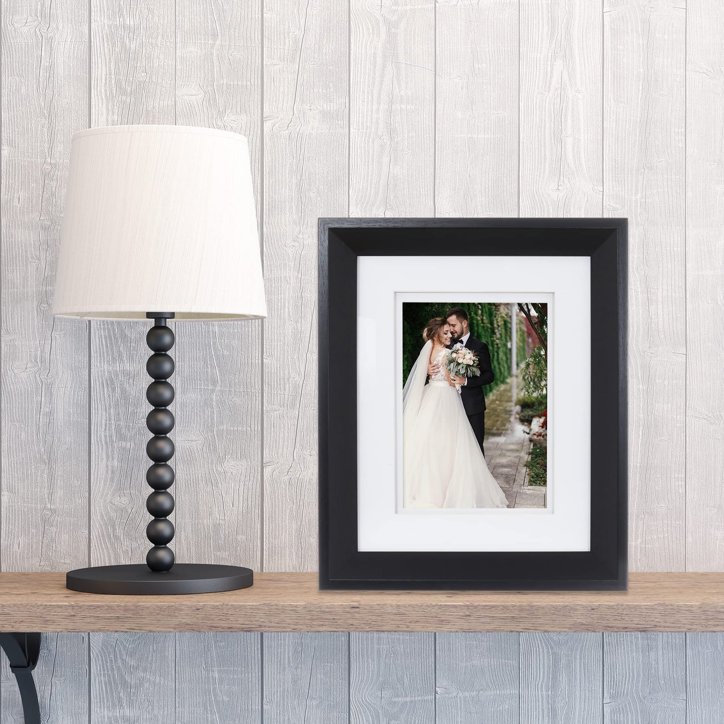 LEXINGTON 8x10 5x7 Fancy Mat Black Frame by Lawrence - 5x7