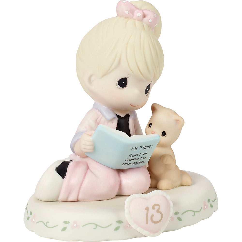 Precious Moments Growing In Grace, Age 13, Blonde Girl Figurine, 1 Each