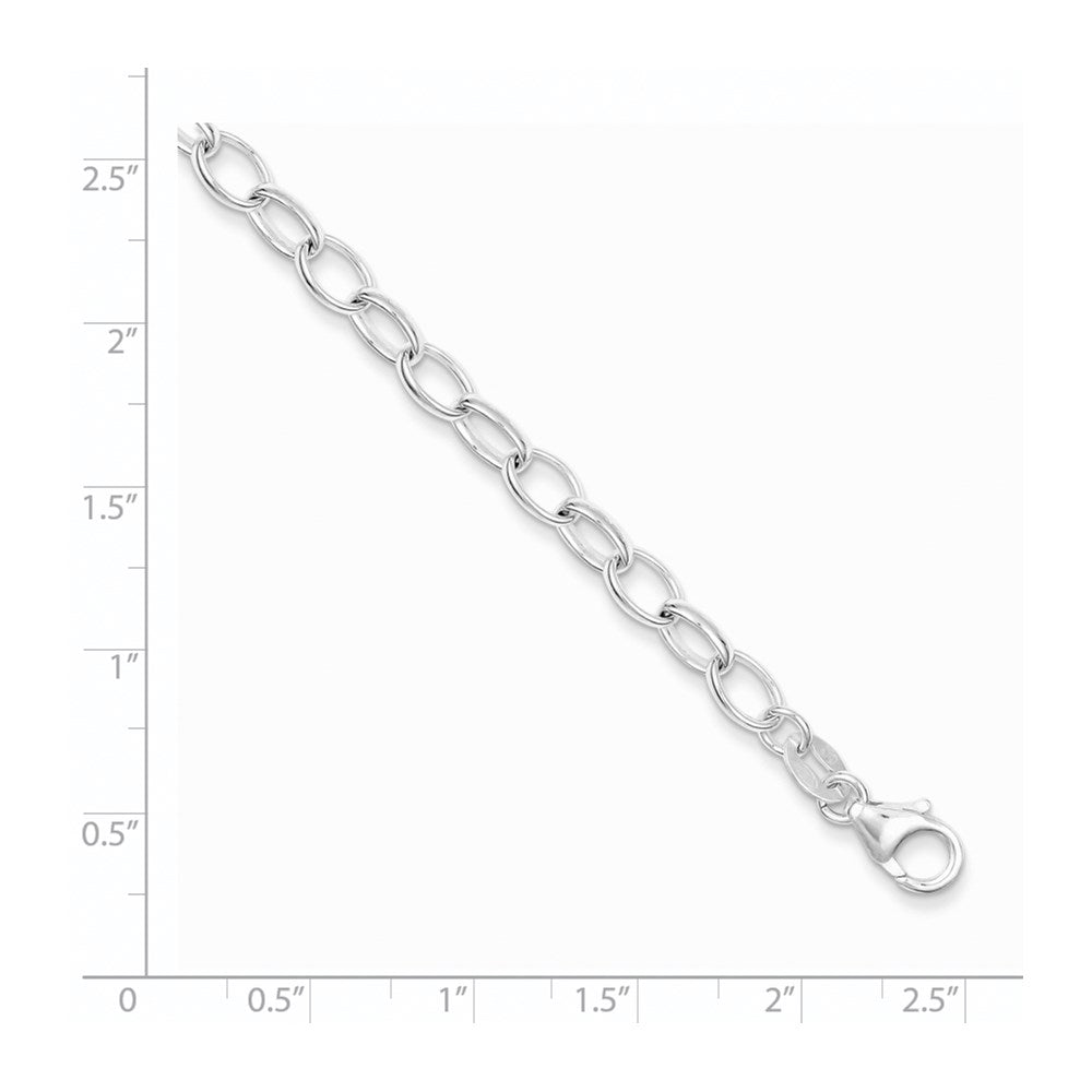 Sterling Silver Polished Fancy Link Bracelet 7.5 inches