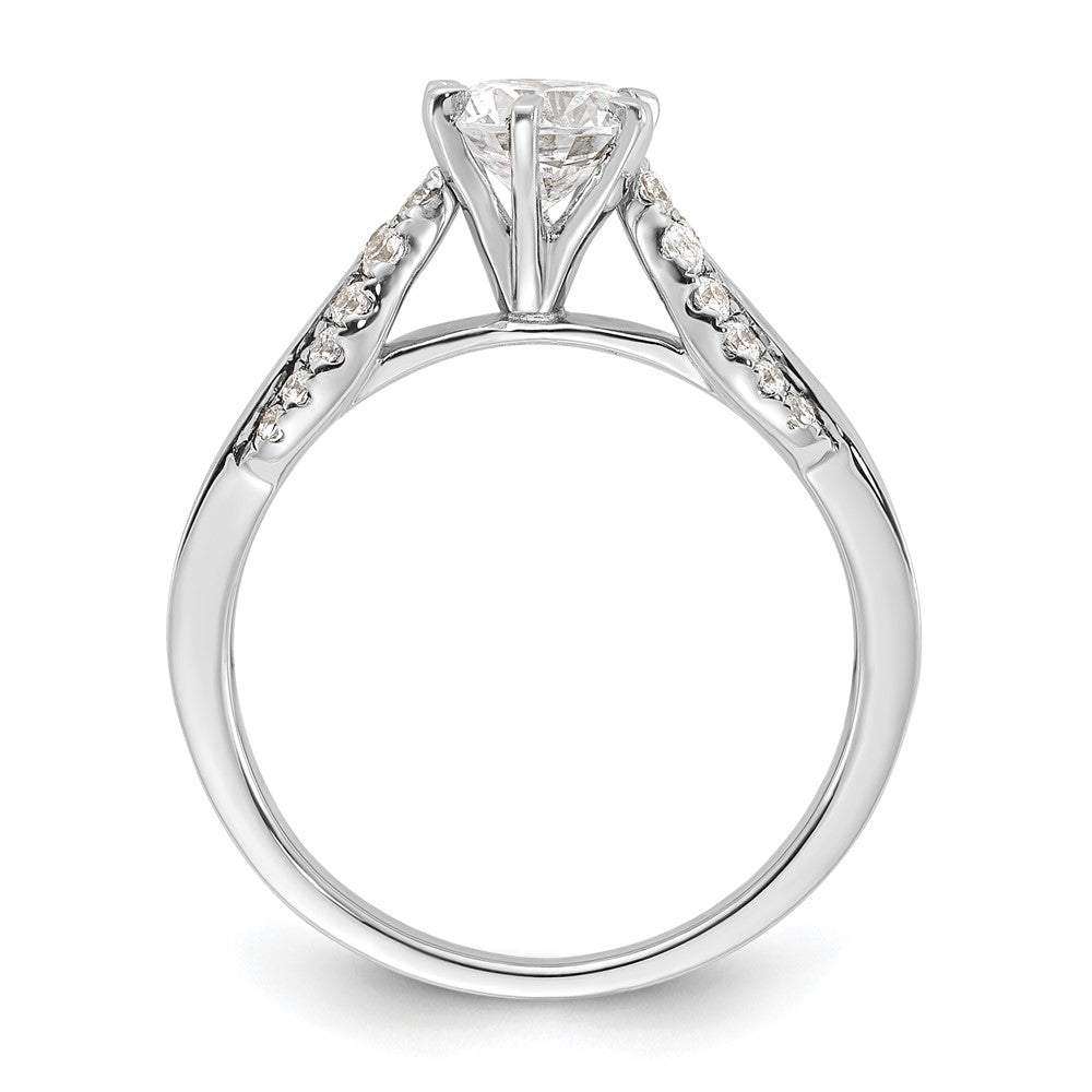 Sterling Silver Rhodium-plated Complete Diamonore Fancy Ring
