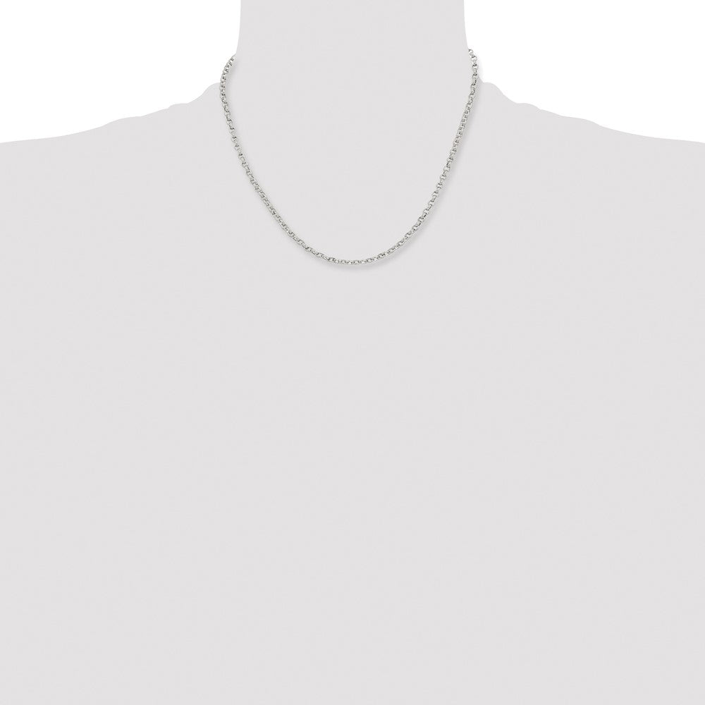 Stainless Steel Polished 3.2mm 18in Cable Chain