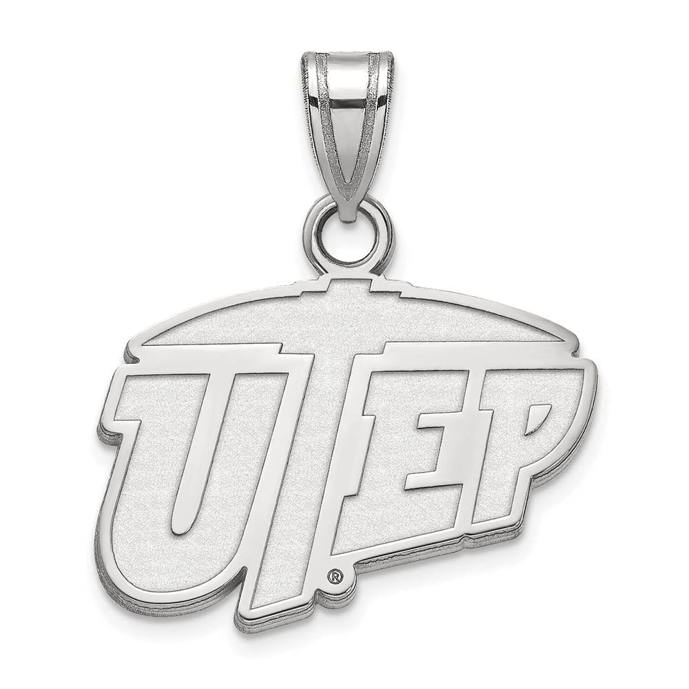 LogoArt SS001UTE Sterling Silver The University of Texas at El Paso Small Pendant