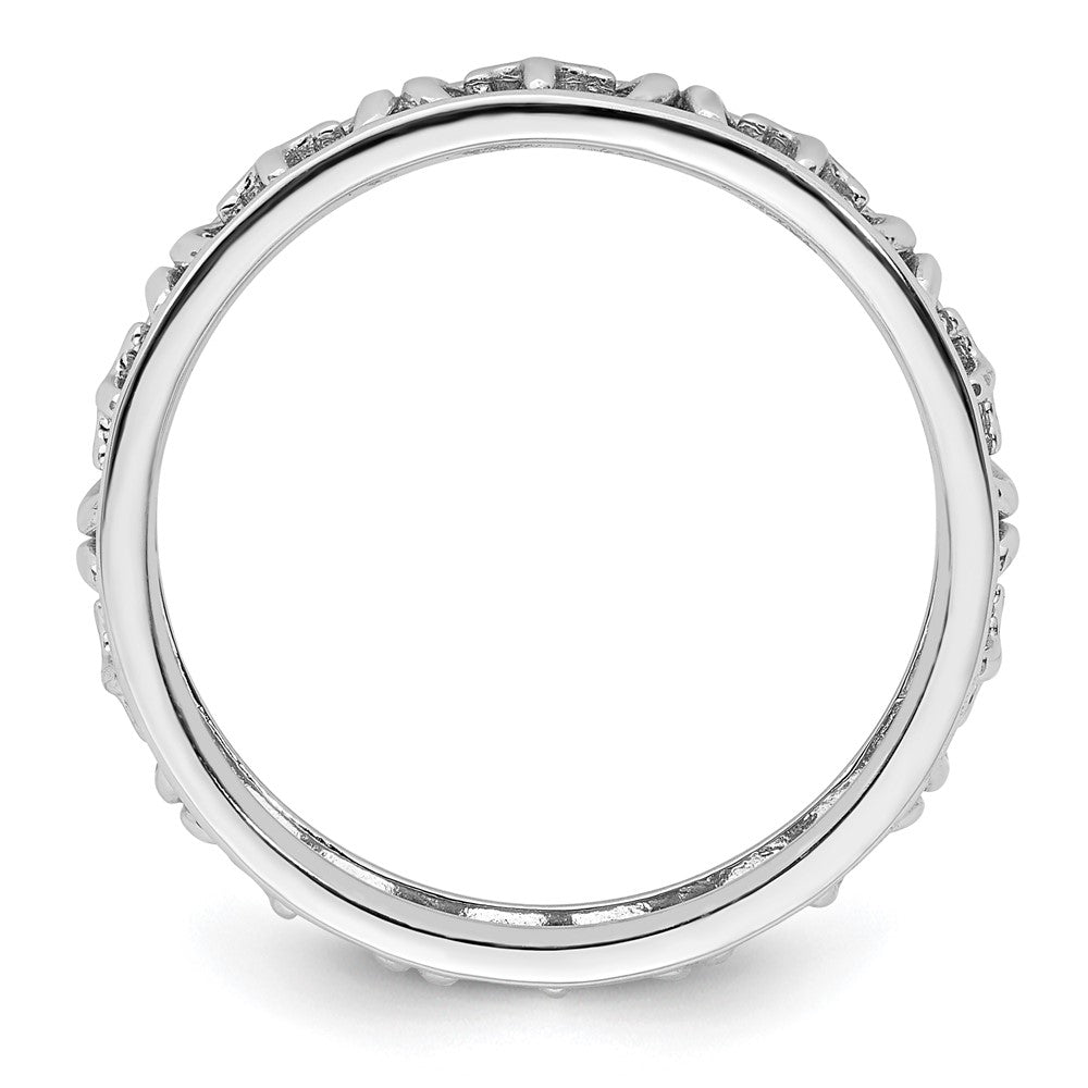 Sterling Silver Stackable Expressions Aries Zodiac Ring Size -7