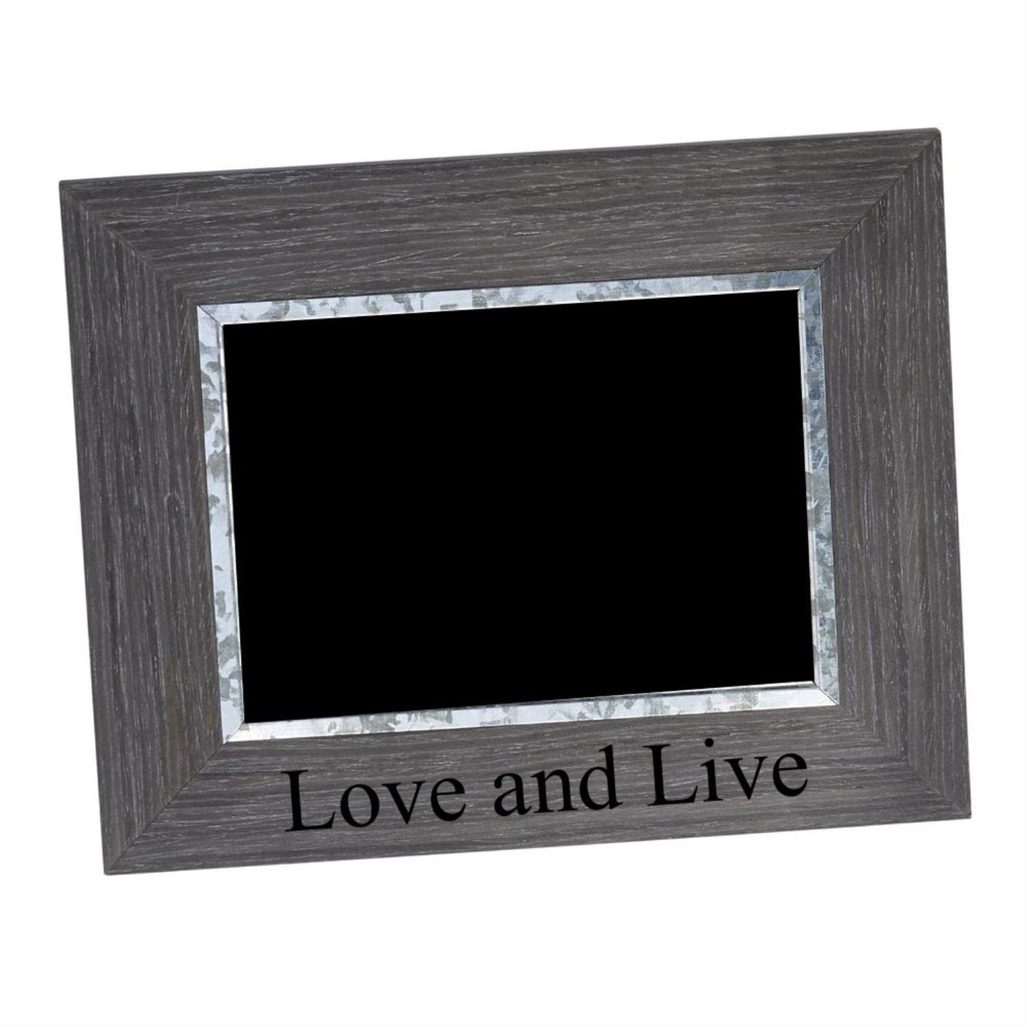 Creative Gifts Weathered Photo Frame in Gray (10.125 in. L x 0.5 in. W x 8.125 in. H)