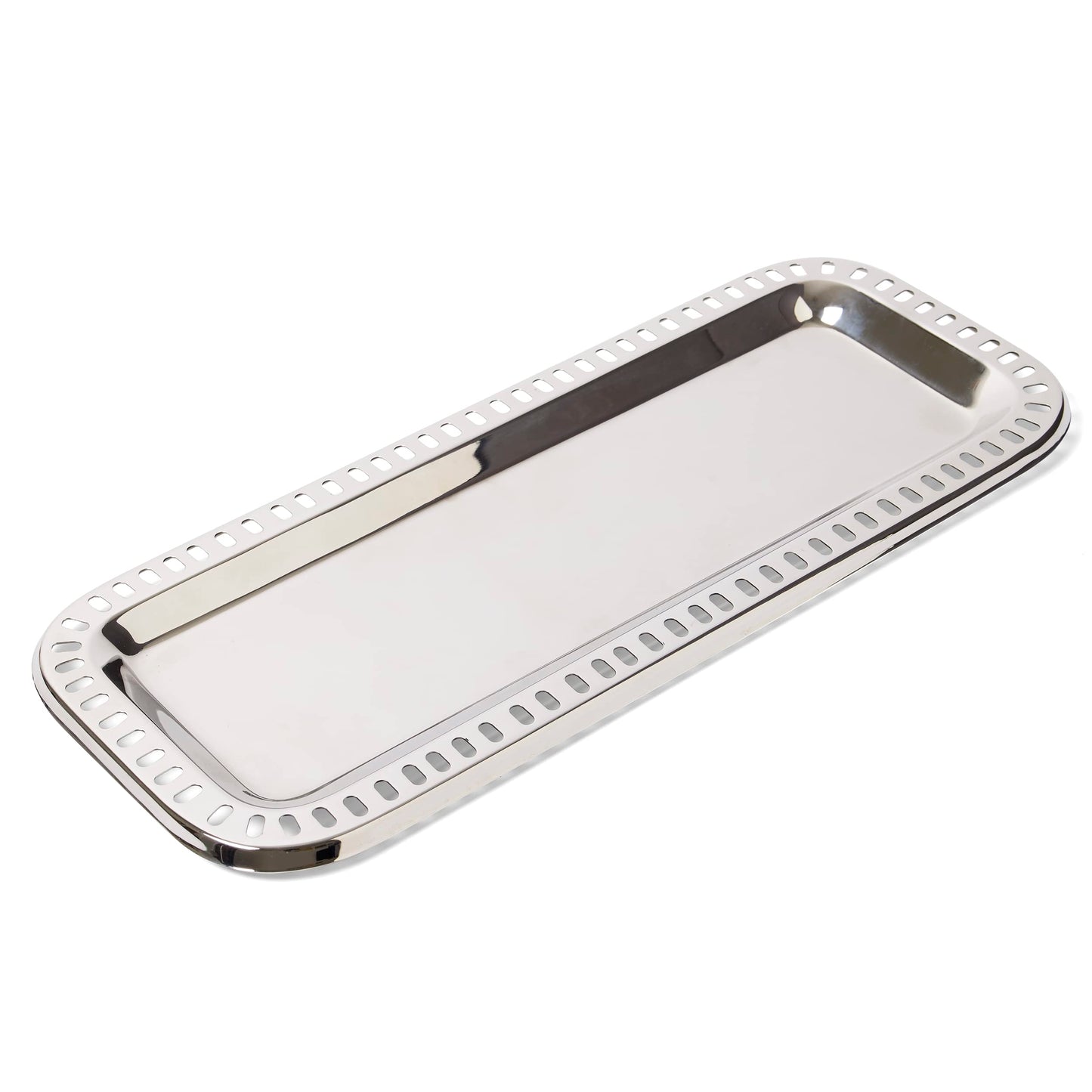 Leeber Rectangular Arden Pierced Tray, 15 X 6.5