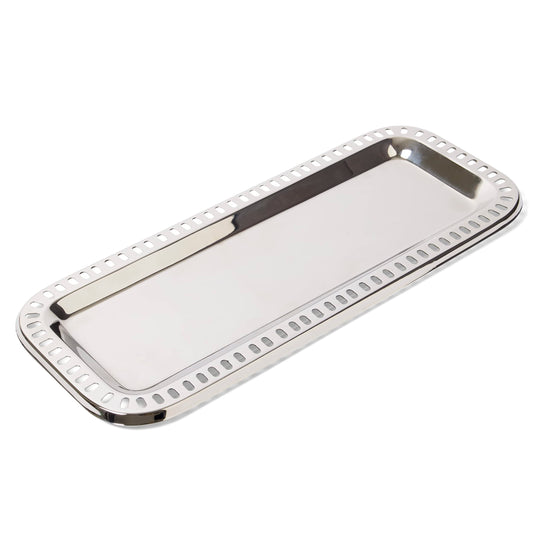 Leeber Rectangular Arden Pierced Tray, 15 X 6.5