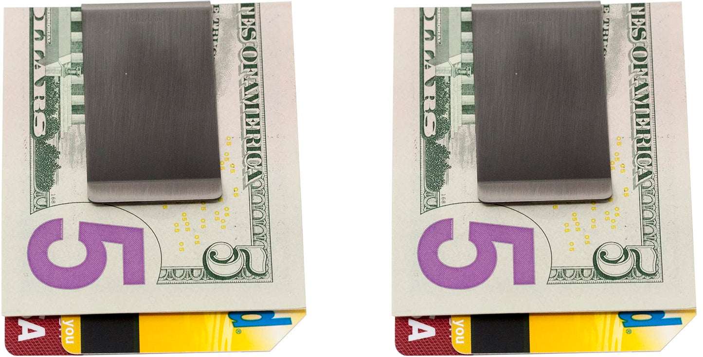 Chrome-Plated Double-Sided Boxed Money Clip