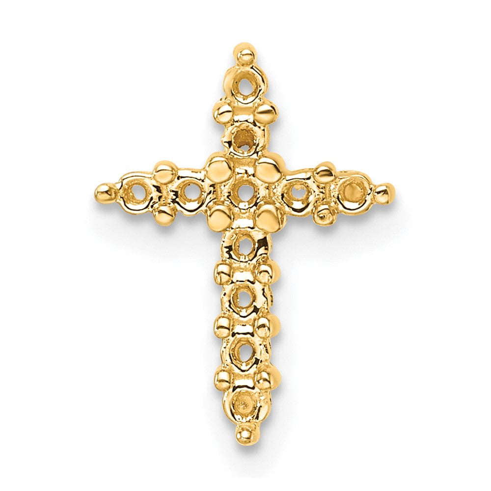14k Diamond Cross Pendant Mounting