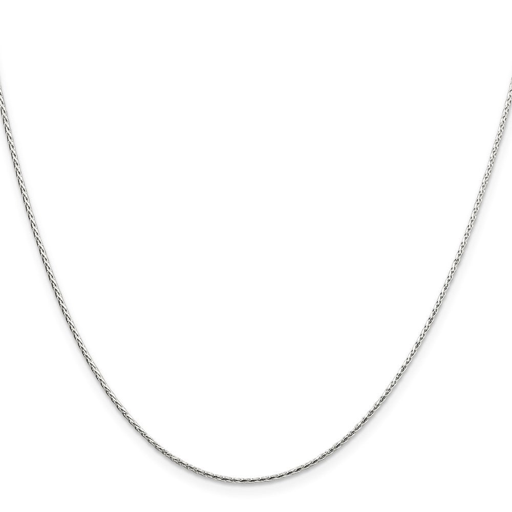Sterling Silver 1.25mm Diamond-cut Round Spiga Chain 30 Inches