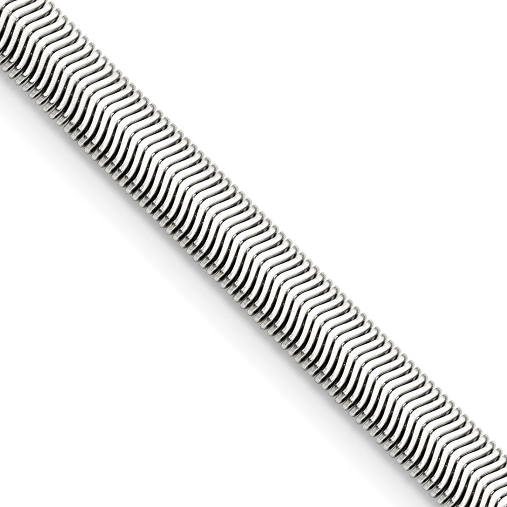 Stainless Steel Polished 6.2mm 24in Flat Snake Chain