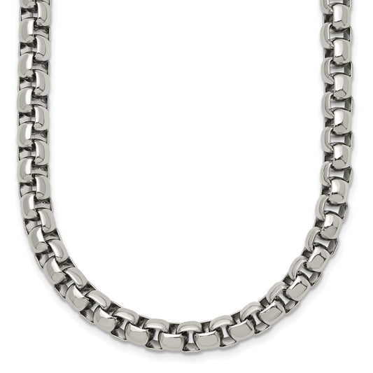 Stainless Steel Polished 24in Rounded Box Chain